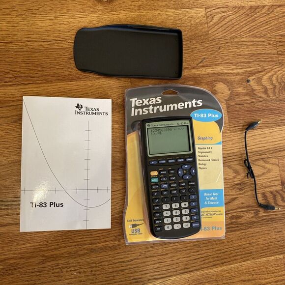 Texas Instruments TI-83 Plus Graphing Calculator w/ Protective Case Complete! - Picture 2 of 7